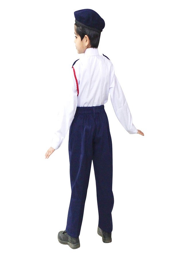 كاكو فانسي دريسيس زي تنكري من البوليستر من كاكو، زي شرطي مرور للأطفال | قميص وبنطال وصفارة شرطة المرور للأولاد والبنات من عمر 10 إلى 12 سنة، متعدد الألوان - Image 4